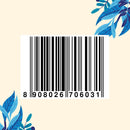 “Awawa Luxury Scented Symphony Duo barcode EAN 8908026706031 on cream background with blue leaves”