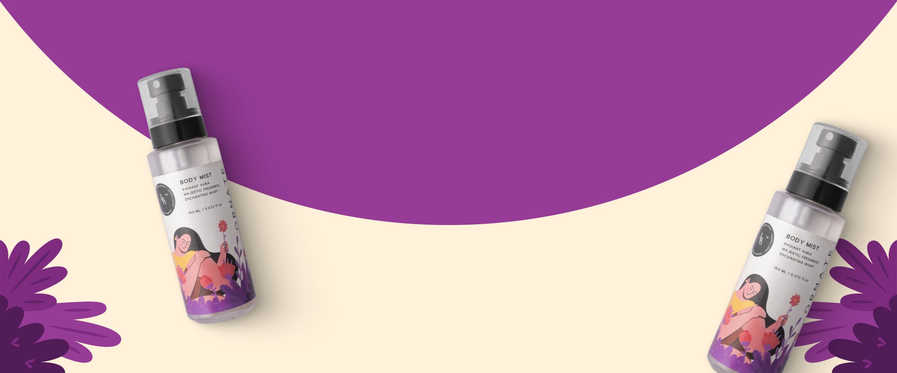 Two spray bottles with a purple and beige background cherry blossom perfume
body spray
body spray and perfume
body spray brands
body spray for women
body spray vs perfume
body splash
body mist vs perfume
body perfume
